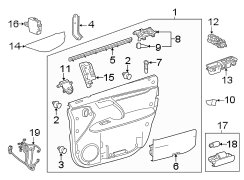 FRONT DOOR. INTERIOR TRIM. (1/1)