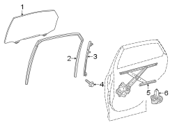 REAR DOOR. GLASS & HARDWARE. (1/1)