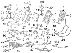 SEATS & TRACKS. SECOND ROW SEATS. (1/1)