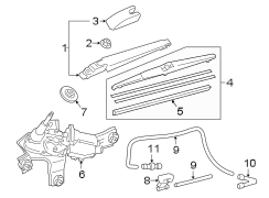 LIFT GATE. WIPER & WASHER COMPONENTS. (1/1)