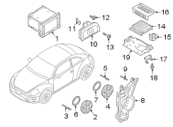 Radio Speaker Bracket (Rear)