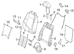 Seat Back Cushion Cover (Lower)