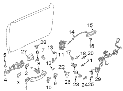 Exterior Door Handle Base Bracket