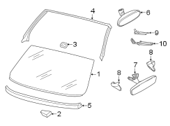 Interior Rear View Mirror Cover (Lower)