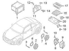 Radio Speaker Bracket (Rear)