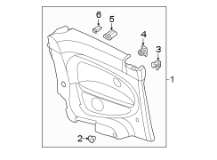 Interior Quarter Panel Trim Panel (Upper, Lower)