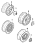 WHEELS & FRONT SUSPENSION. WHEELS & TRIM. (1/1)