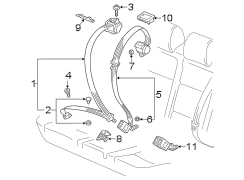 Seat Belt Lap and Shoulder Belt