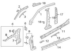 Body A-Pillar Reinforcement (Lower)