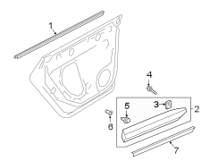 Door Window Belt Weatherstrip (Upper)