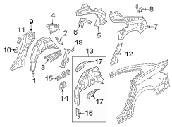 Wheel Housing Bracket