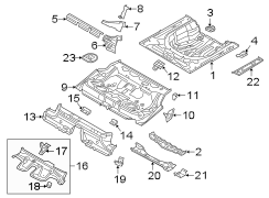 Floor Pan Crossmember Brace