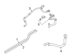 Engine Coolant Pipe (Rear, Upper)