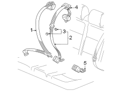 Seat Belt Lap and Shoulder Belt