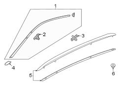 Roof Drip Molding (Upper)