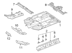 Floor Pan Reinforcement Bracket