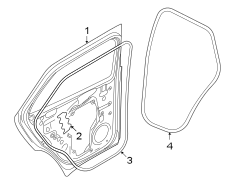 Rear door. Door & components. (1/1)