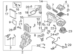 HVAC Heater Core Heater Element