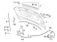 Hood Prop Rod Clip