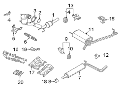 Exhaust Muffler (Front, Rear)