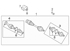 Front suspension. Drive axles. (1/1)