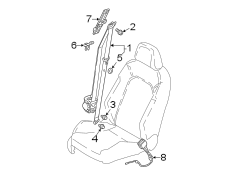 Seat Belt Receptacle