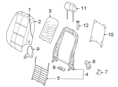 Seat Back Recliner Adjustment Handle Cap