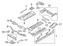 Floor Pan Splash Shield (Rear)