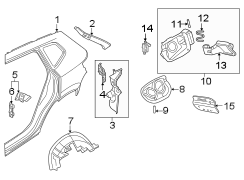 Quarter Panel Gutter (Rear, Upper)