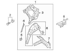 Quarter Panel Reinforcement (Rear, Lower)