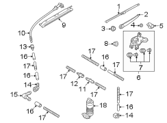 Back Glass Wiper Arm (Rear)