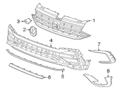 Grille Molding (Upper, Lower). Grille Molding. 