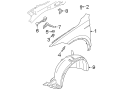 Fender Splash Shield (Front, Rear, Lower)