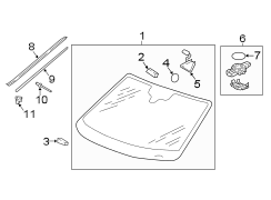 Windshield Molding (Upper)