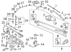 Windshield Wiper Arm (Front)