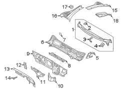 Cowl Crossmember Bracket (Lower)