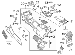 Console Trim Panel (Front, Rear, Lower)