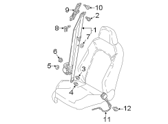 Seat Belt Lap and Shoulder Belt (Front)