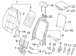 Seat Back Cushion Cover (Lower)