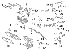 Exterior Door Handle Gasket