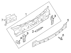 Rear Body Panel Bracket (Front, Rear)