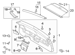 Liftgate Trim (Upper)