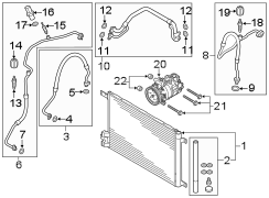 Air conditioner & heater. Compressor & lines. (1/1)