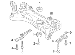 Front suspension. Suspension mounting. (1/1)