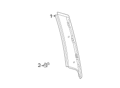 Rear door. Exterior trim. (1/1)