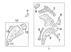 Quarter panel. Inner structure. (1/1)
