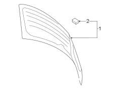 Lift gate. Glass. (1/1)