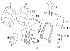 Seat Back Recliner Adjustment Handle Cap