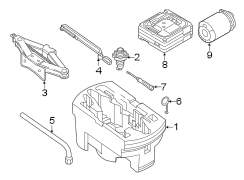 REAR BODY & FLOOR. JACK & COMPONENTS. (1/1)