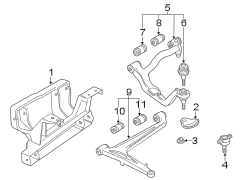 FRONT SUSPENSION. SUSPENSION COMPONENTS. (1/1)